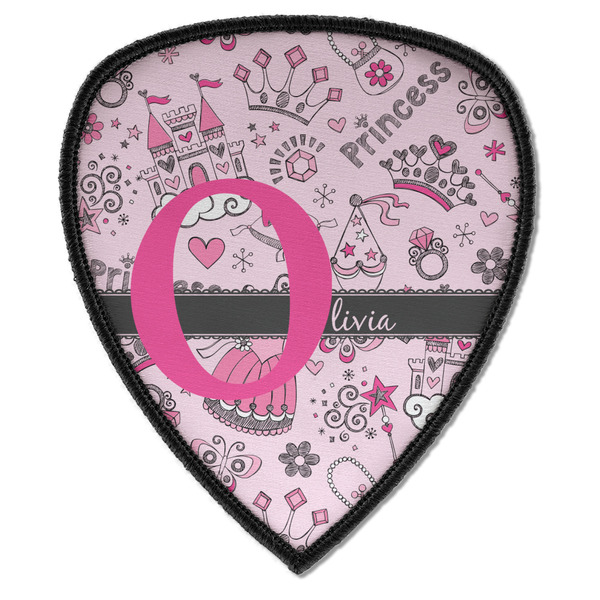 Custom Princess Iron on Shield Patch A w/ Name and Initial