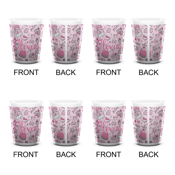 Princess Shot Glass - White - Set of 4 - APPROVAL