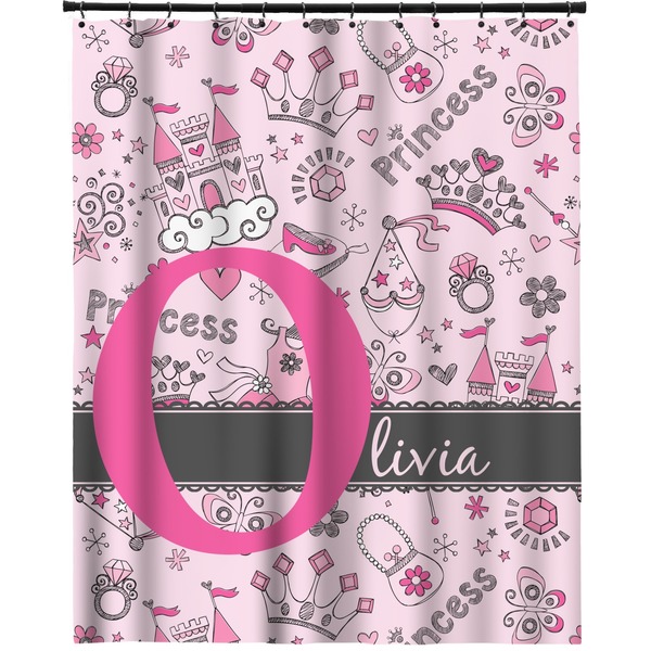 Custom Princess Extra Long Shower Curtain - 70"x84" (Personalized)