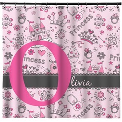 Princess Shower Curtain - 69"x70" w/ Name and Initial