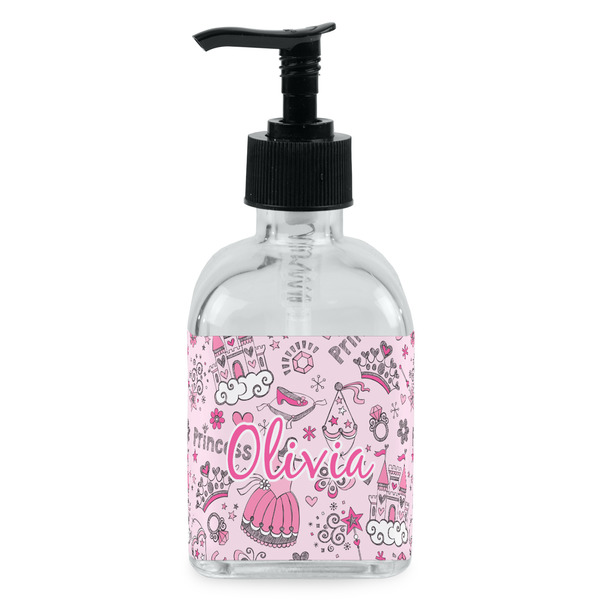 Custom Princess Glass Soap & Lotion Bottle - Single Bottle (Personalized)