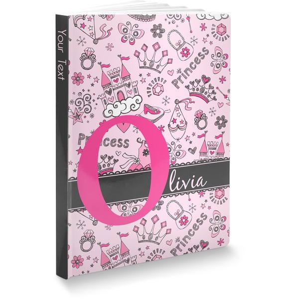 Custom Princess Softbound Notebook - 5.75" x 8" (Personalized)