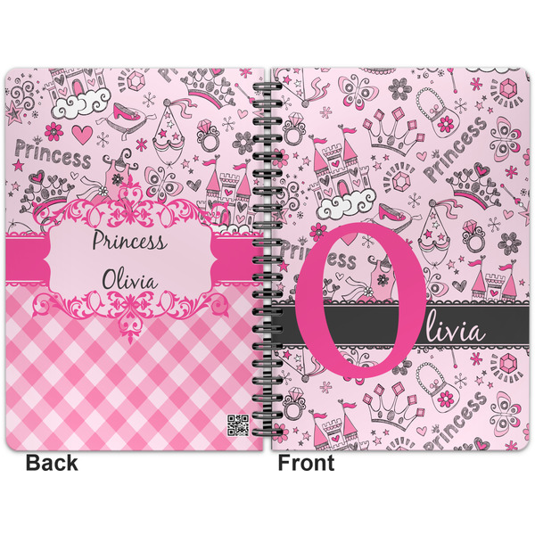 Princess Spiral Journal 7 x 10 - Apvl