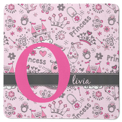 Princess Square Rubber Backed Coaster (Personalized)