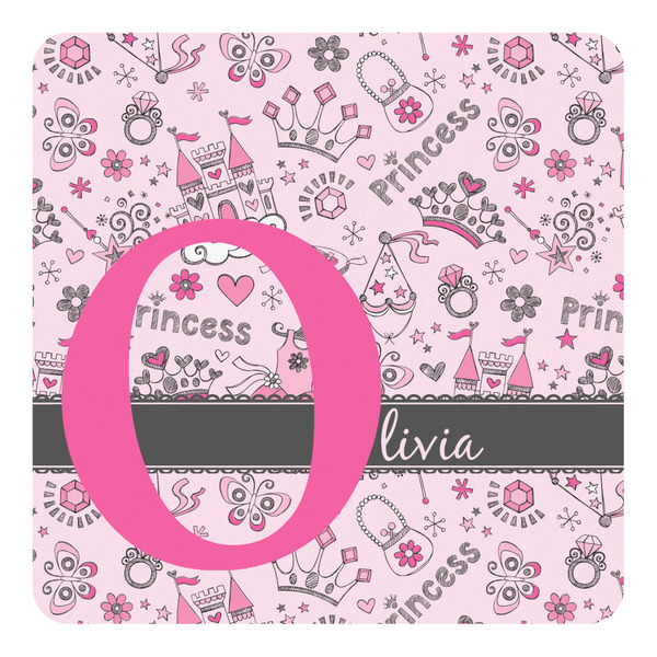 Custom Princess Square Decal - Small (Personalized)