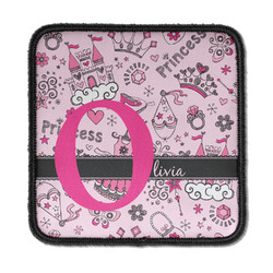 Princess Iron On Square Patch w/ Name and Initial