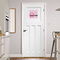Princess Square Wall Decal on Door