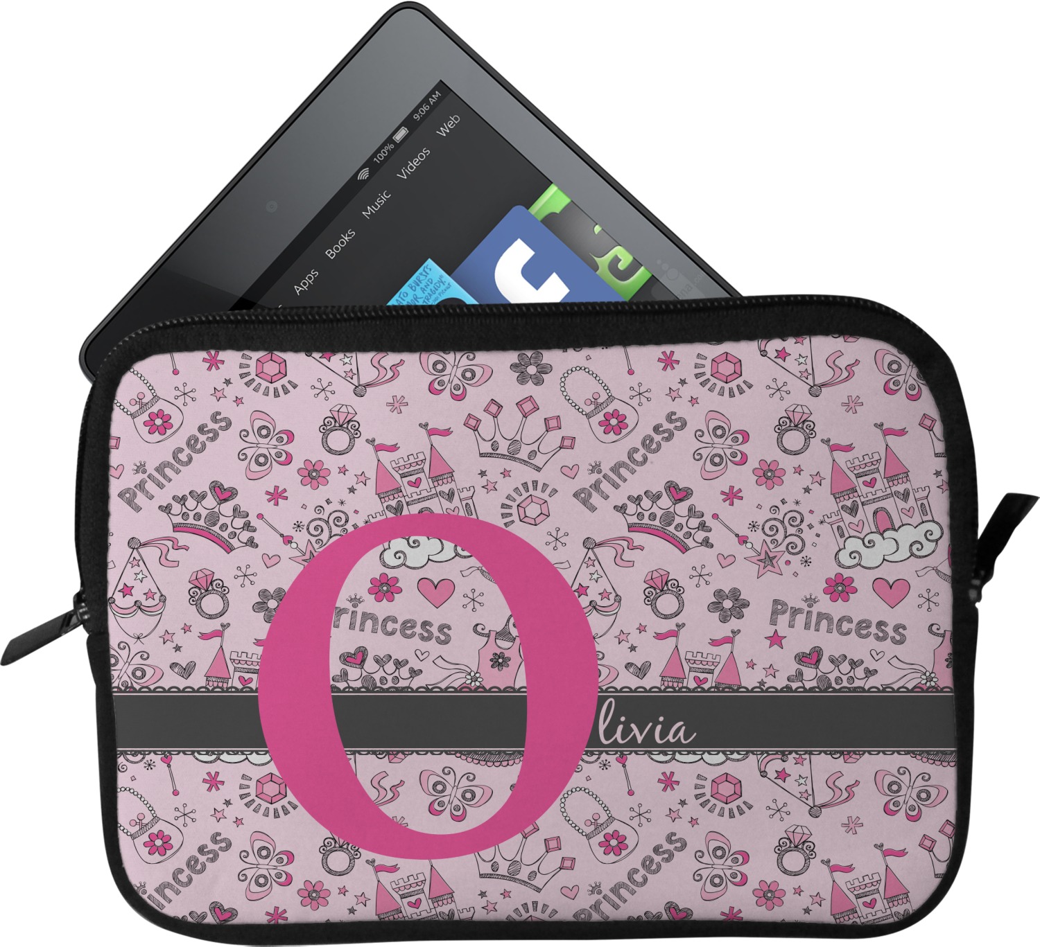 Custom Princess Tablet Case / Sleeve (Personalized) YouCustomizeIt