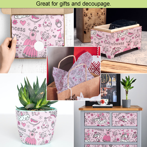 Princess Tissue Paper - In Use Collage