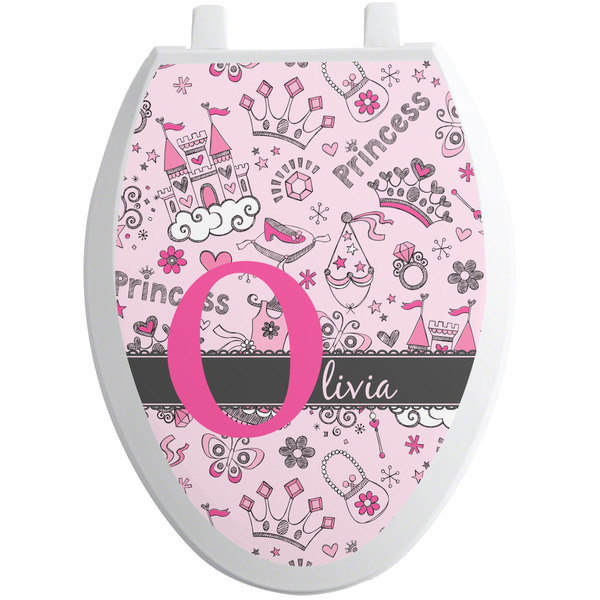 Princess Toilet Seat Decal Elongated