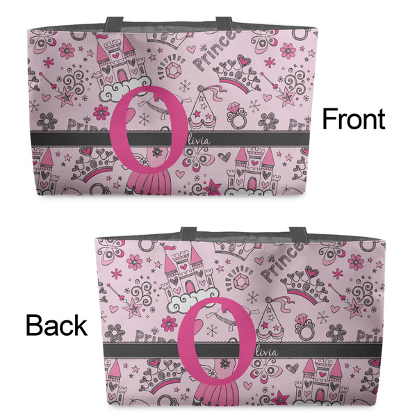 Princess Tote w/Black Handles - Front & Back Views