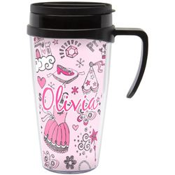 Princess Acrylic Travel Mug with Handle (Personalized)