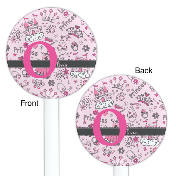 Princess White Plastic 5.5" Stir Stick - Double Sided - Round - Front & Back