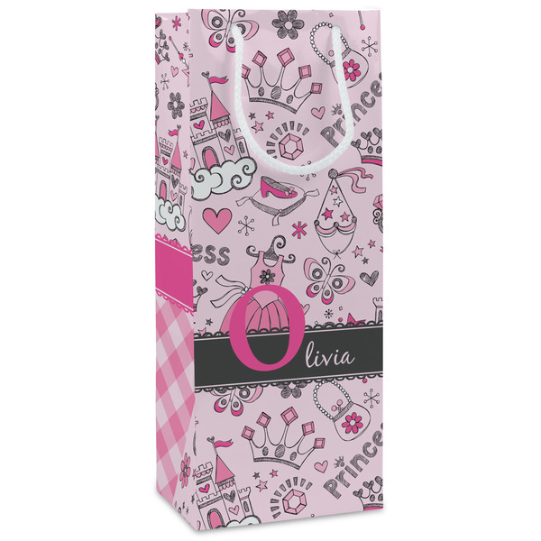 Custom Princess Wine Gift Bags - Gloss (Personalized)