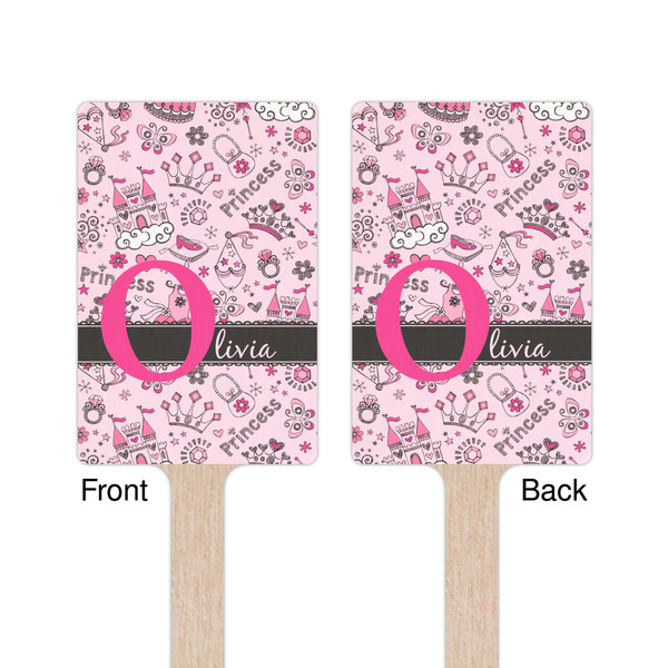 Princess Wooden 6.25" Stir Stick - Rectangular - Double Sided - Front & Back