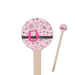 Princess 6" Round Wooden Stir Sticks - Double Sided (Personalized)