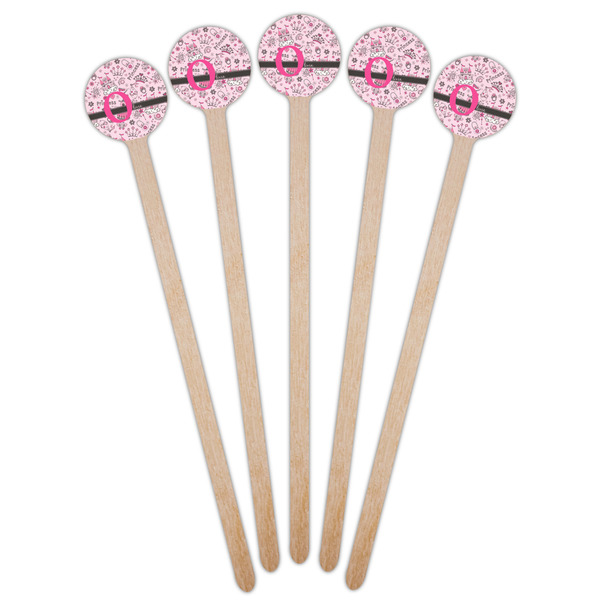 Princess Wooden 7.5" Stir Stick - Round - Fan View