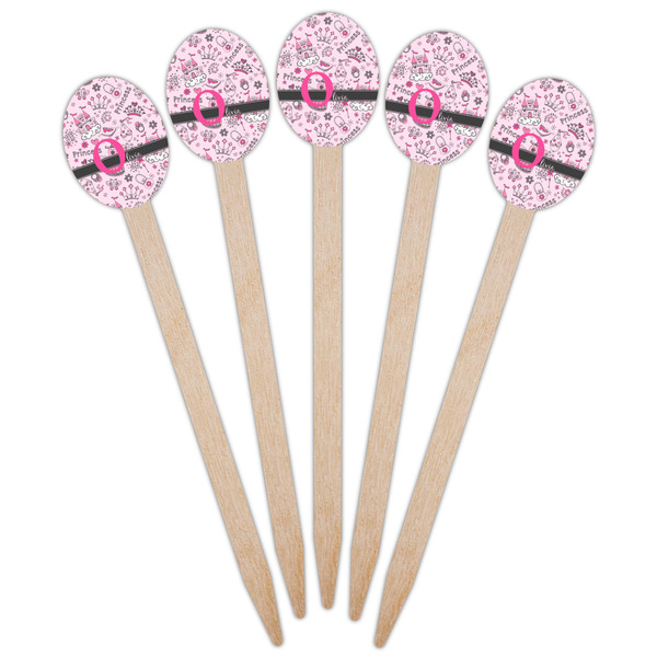 Princess Wooden Food Pick - Oval - Fan View