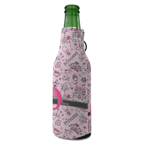Princess Zipper Bottle Cooler - ANGLE (bottle)