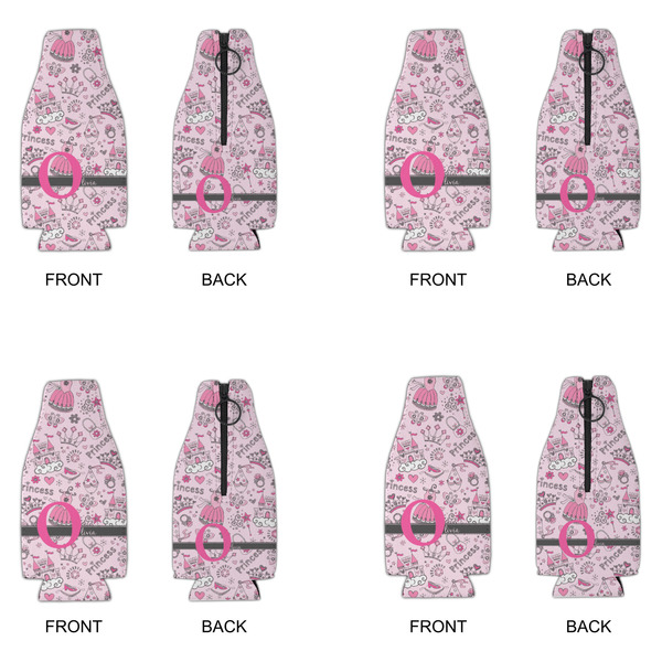 Princess Zipper Bottle Cooler - Set of 4 - APPROVAL