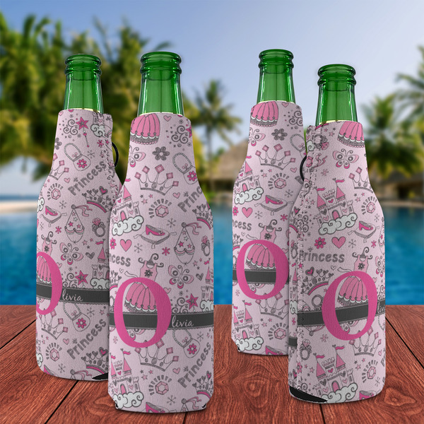 Princess Zipper Bottle Cooler - Set of 4 - LIFESTYLE