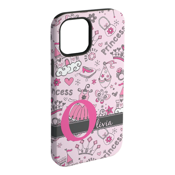 Custom Princess iPhone Case - Rubber Lined - iPhone 15 Pro Max (Personalized)