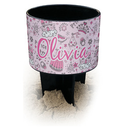 Princess Black Beach Spiker Drink Holder (Personalized)