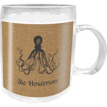 Octopus & Burlap Print Acrylic Kids Mug (Personalized)
