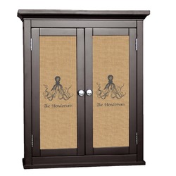 Octopus & Burlap Print Cabinet Decal - Small (Personalized)