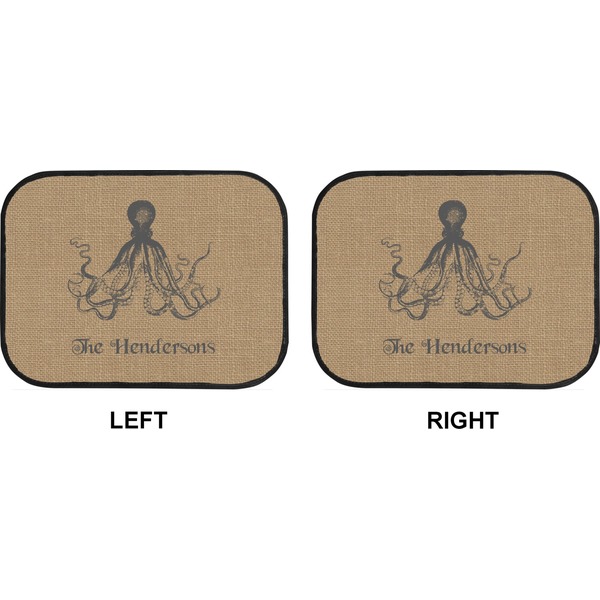 Octopus & Burlap Car Floor Mats (Back Seat) (Approval)