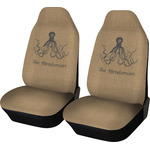 Octopus & Burlap Print Car Seat Covers (Set of Two) (Personalized)