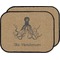 Octopus & Burlap Print Car Floor Mats (Back Seat) (Personalized)