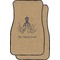 Octopus & Burlap Print Car Floor Mats (Front Seat) (Personalized)