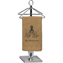 Octopus & Burlap Print Finger Tip Towel - Full Print (Personalized)