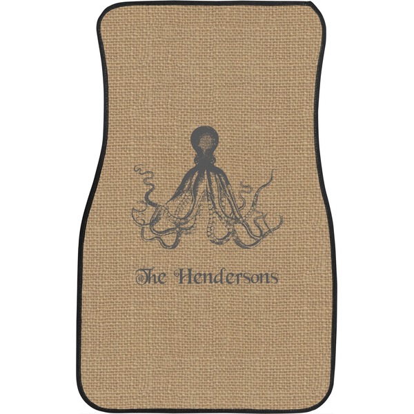 Octopus & Burlap Front Seat Car Mat