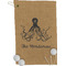Octopus & Burlap Golf Towel (Personalized)