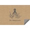 Octopus & Burlap Print Indoor / Outdoor Rug - 3'x5' (Personalized)