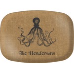 Octopus & Burlap Print Melamine Platter (Personalized)