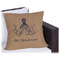 Octopus & Burlap Print Outdoor Pillow - 20" (Personalized)