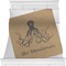 Octopus & Burlap Personalized Blanket