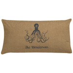 Octopus & Burlap Print Pillow Case (Personalized)