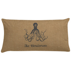 Octopus & Burlap Print Pillow Case (Personalized)