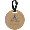 Octopus & Burlap Personalized Round Luggage Tag