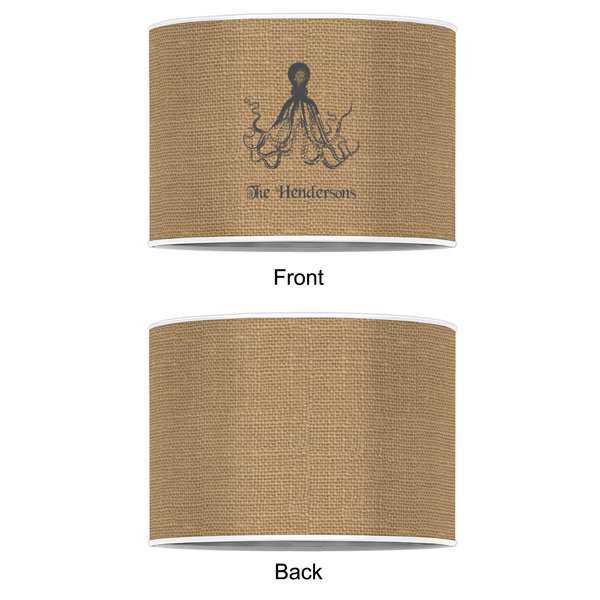 Octopus & Burlap Print 12" Drum Lampshade - APPROVAL (Poly Film)
