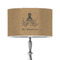 Octopus & Burlap Print 12" Drum Lampshade - ON STAND (Poly Film)