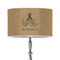 Octopus & Burlap Print 12" Drum Lamp Shade - Poly-film (Personalized)