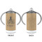 Octopus & Burlap Print 12 oz Stainless Steel Sippy Cups - APPROVAL