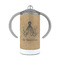 Octopus & Burlap Print 12 oz Stainless Steel Sippy Cups - FRONT