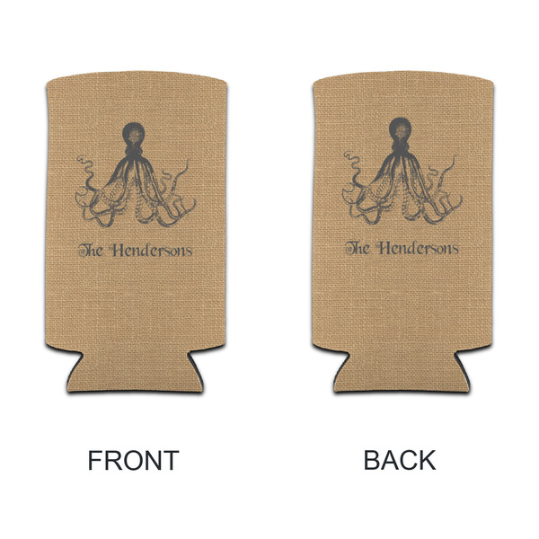 Octopus & Burlap Print 12oz Tall Can Sleeve - APPROVAL
