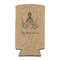 Octopus & Burlap Print Can Cooler (tall 12 oz) (Personalized)